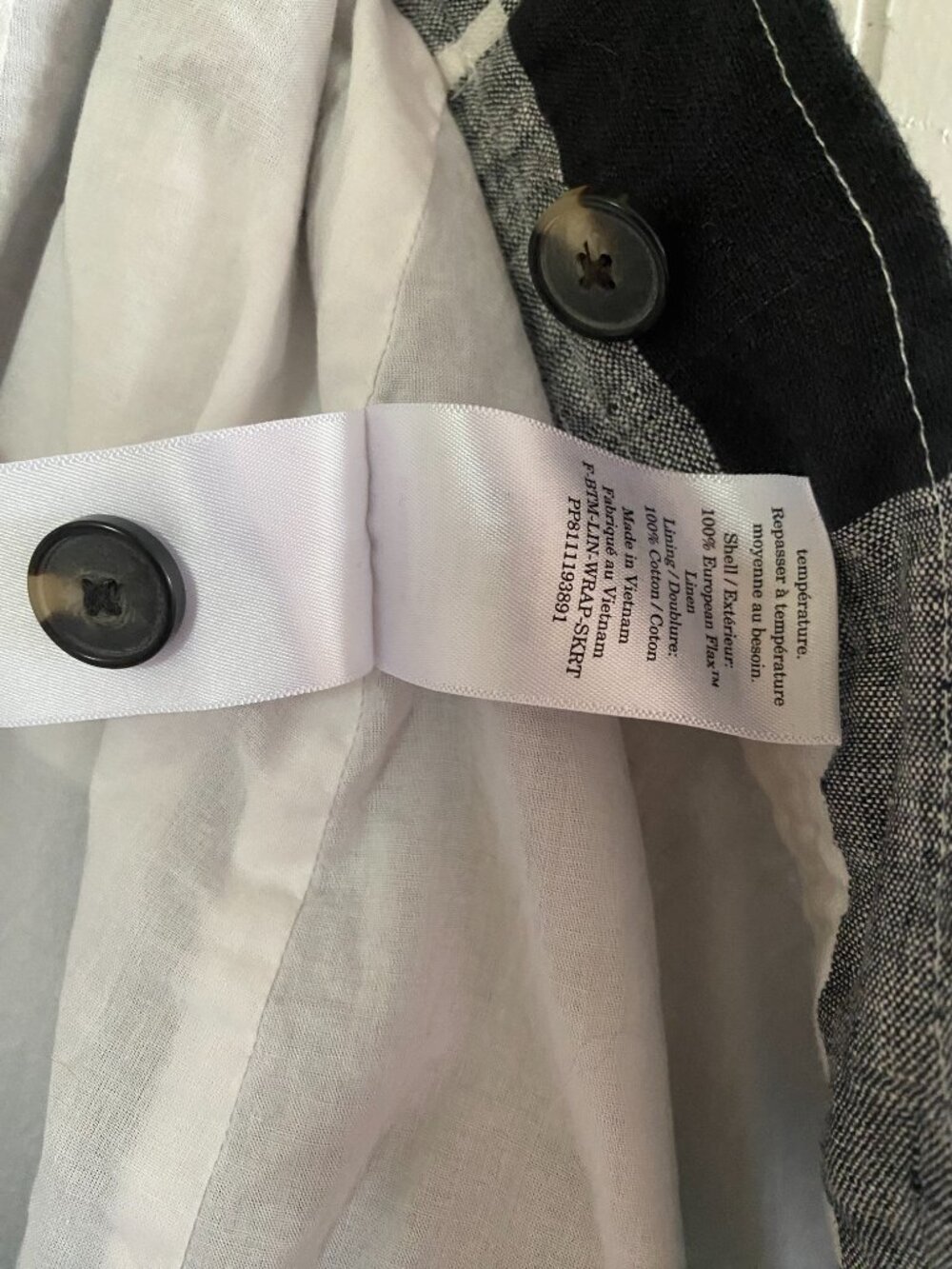 Everlane Linen Wrap Skirt - Picture 8 of 8